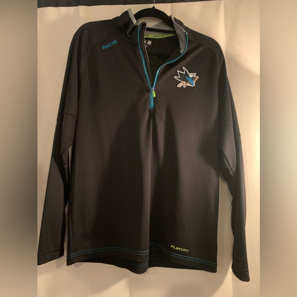 San Jose Sharks Reebok 1/4 Zip